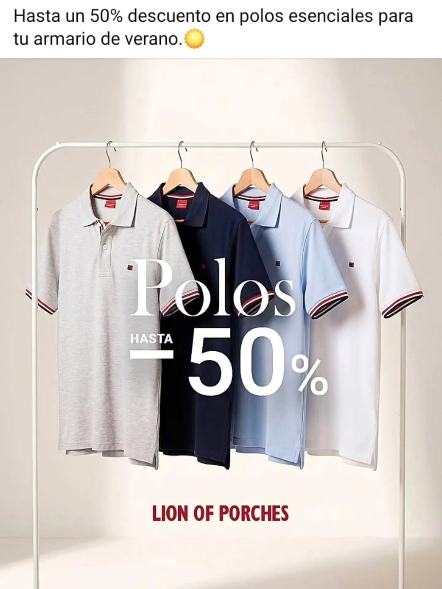 Promoción de polos Lion of Porches con hasta 50% de descuento — Flaviano Moda
